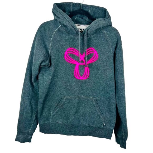 Aritzia Gray Hoodie with Pink Design - Picture 1 of 13
